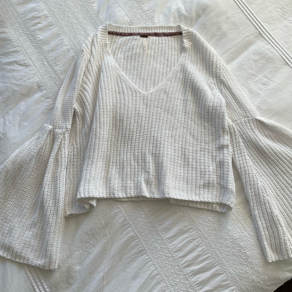 Free People Bell Sleeve Sweater